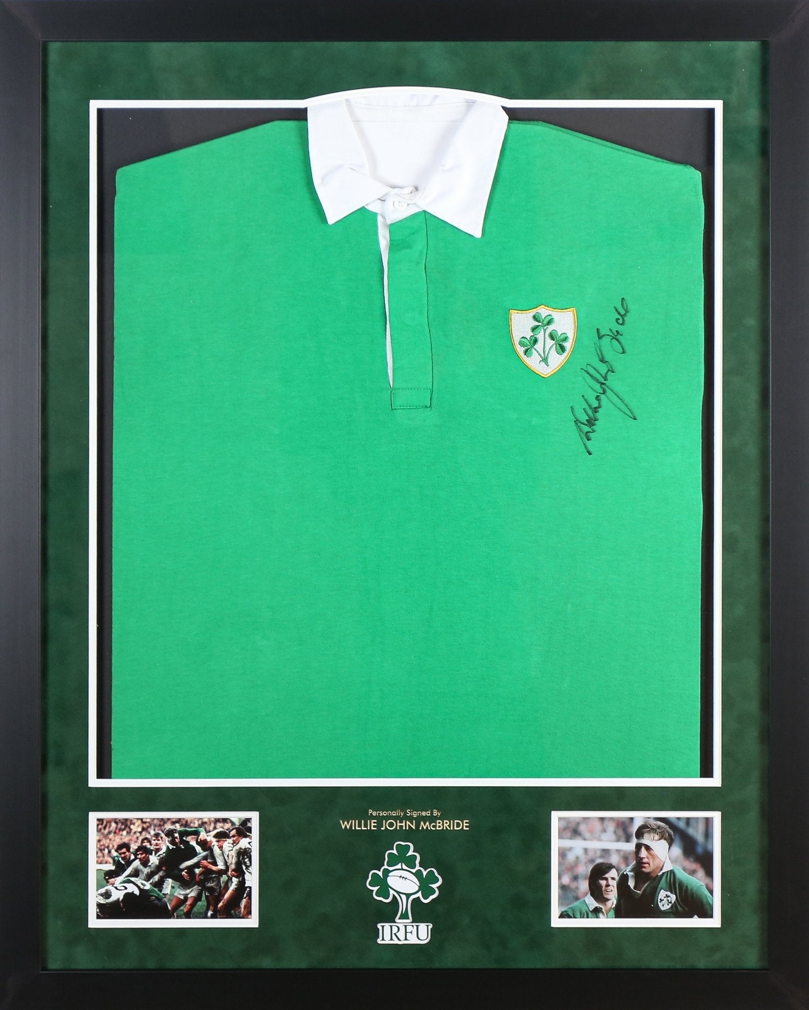Willie John McBride Signed Shirt Framed Display - Memorabilia Framers Shop